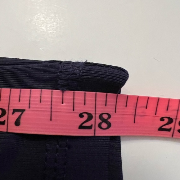 Swank a Posh navy blue leggings NWT Size 1X pull on flat lock seams stretchy - Picture 9 of 11